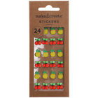 Pineapple and Cherry 3D Gem Stickers: Pack of 24 image number 3