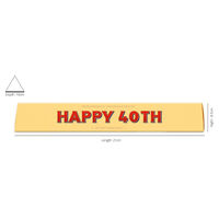 Toblerone Milk Chocolate 100g – Happy 40th