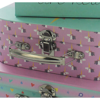 Unicorn Storage Suitcase: Set Of 3 image number 3