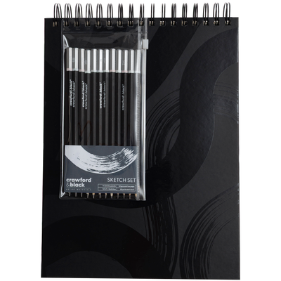 Crawford & Black Drawing Pad Sketch Set: Pack of 13 image number 1