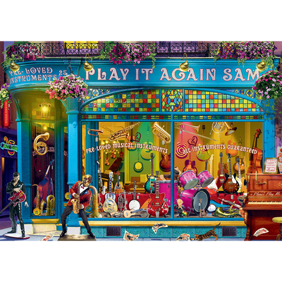 The Music Shop 500 Piece Jigsaw Puzzle image number 2