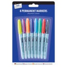 Multi Coloured Permanent Markers: Pack of 8 image number 1