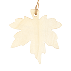 Hanging Wooden Leaves: Pack of 4 image number 4