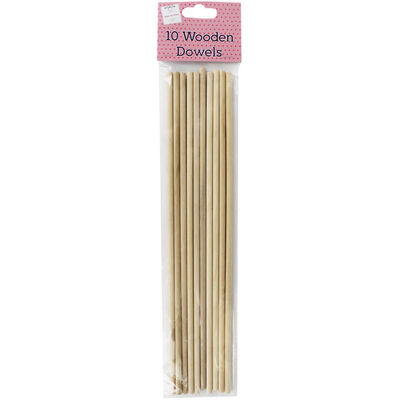 Wooden Dowels: Pack of 10 image number 1