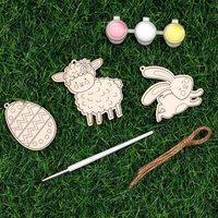 Paint Your Own Wooden Easter Decorations Kit Bundle