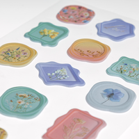 Wax Seal Wildflower Craft Stickers: Pack of 15