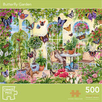 Butterfly Garden 500 Piece Jigsaw Puzzle