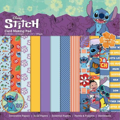 Lilo & Stitch Card Making Pad: 12” x 12” From 9.00 GBP