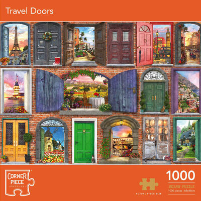 Travel Doors 1000 Piece Jigsaw Puzzle image number 1
