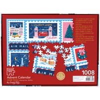 Christmas Stamps 1008 Piece Jigsaw Puzzle Advent Calendar