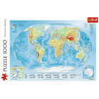 Physical Map of the World 1000 Piece Jigsaw Puzzle image number 2