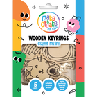 Colour Your Own Wooden Keyrings: Pack of 5 image number 1