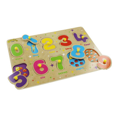 CBeebies My First Wooden Peg Board - Numbers image number 3