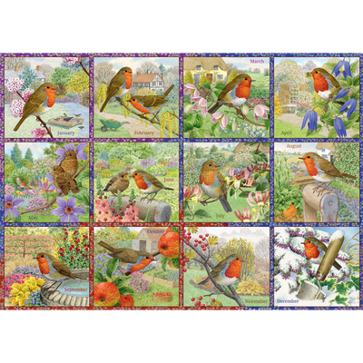 Robins 500 Piece Jigsaw Puzzle image number 2