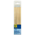 Works Essentials HB Pencils with Erasers: Pack of 12 image number 1