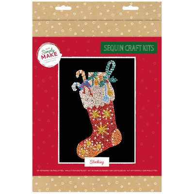 Christmas Sequin Craft Kit: Stocking image number 1