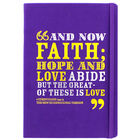 A5 Case Bound PU And Now Faith Notebook image number 1