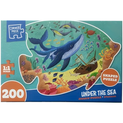 Under the Sea Shape 200 Piece Jigsaw Puzzle image number 1