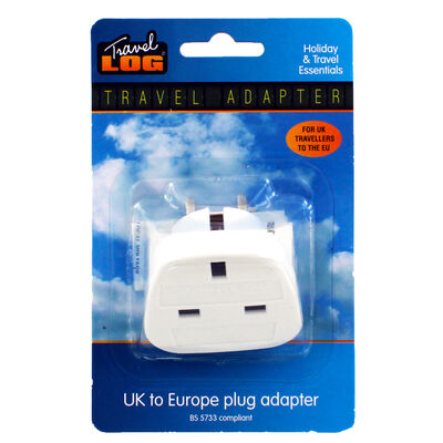 UK to Europe Travel Plug Adaptor image number 1