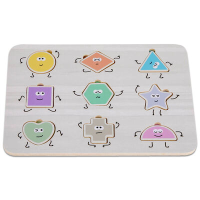 PlayWorks Wooden Shapes Puzzle image number 1