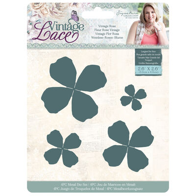 CC Vintage Lace Metal Die - Vintage Rose image number 1