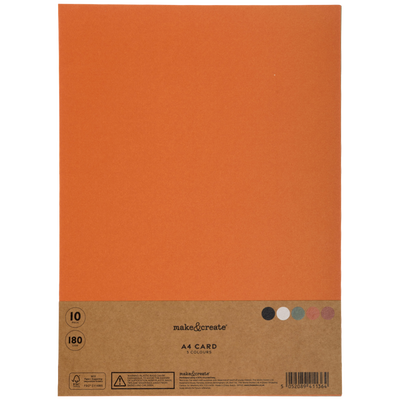 A4 Autumnal Colour Card: Pack of 10 image number 1