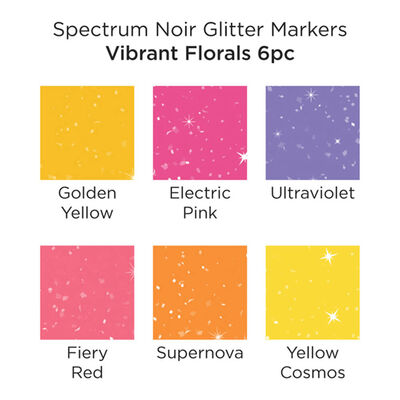 Spectrum Noir Glitter Markers: Vibrant Florals image number 3