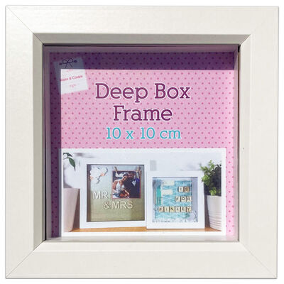 White Deep Box Frame - 10cm x 10cm image number 1