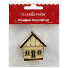 Small Wooden House Decoration image number 1