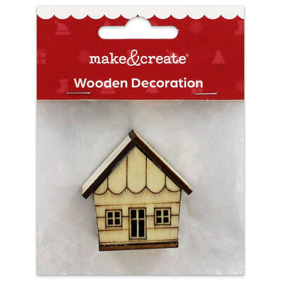 Small Wooden House Decoration image number 1