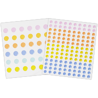 Pastel Enamel Dots: Pack of 176