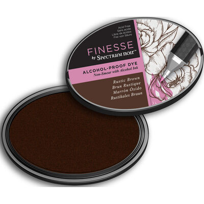 Finesse by Spectrum Noir Alcohol Proof Dye Inkpad - Rustic Brown image number 3