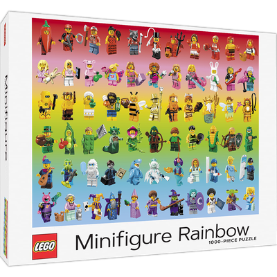 LEGO Minifigure Rainbow 1000 Piece Jigsaw Puzzle image number 1
