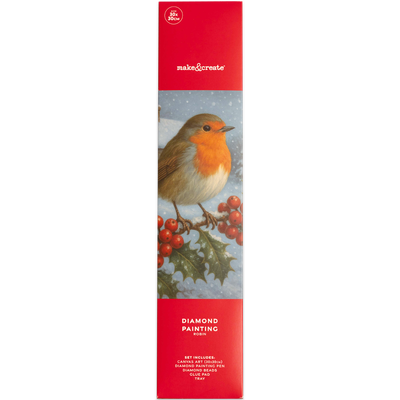 Christmas Diamond Art Kit: Robin image number 1