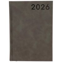 2026 Grey Suede A5 Day a Page Diary