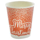 Rose Gold Foil Dot Merry Christmas Paper Cups - 8 Pack image number 3