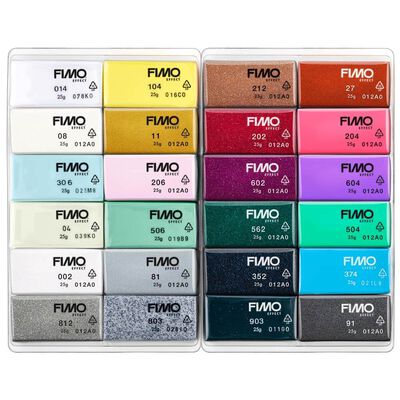 Fimo Effect Modelling Clay Colour Blocks: Set of 24 image number 2