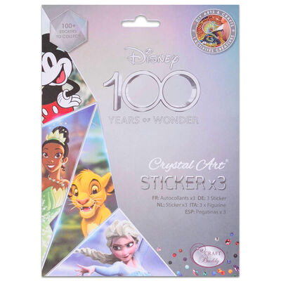 Disney 100 Crystal Art Sticker Pack: Assorted image number 1