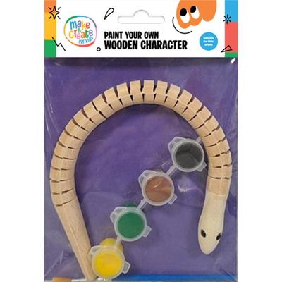 Paint Your Own Wooden Character: Snake image number 1