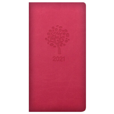 Pink Tree 2021 Slim Week to View Pocket Diary image number 1