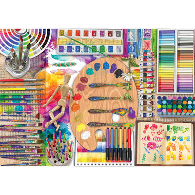 The Artist&rsquo;s Desk 1000 Piece Jigsaw Puzzle image number 2