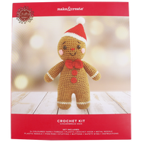 Festive Crochet Kit: Gingerbread Man