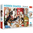 Hidden Shapes Dog Fun 1000 Piece Jigsaw Puzzle image number 1