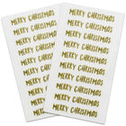 Merry Christmas Stickers: Gold image number 1