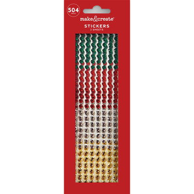 Christmas Gem Stickers: Pack of 504 image number 1