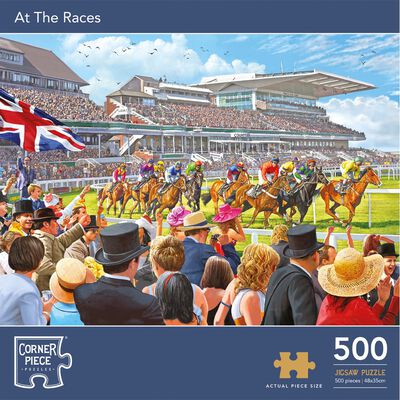 At the Races 500 Piece Jigsaw Puzzle image number 1