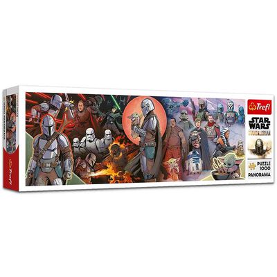 Adventures of the Mandalorian Panorama 1000 Piece Jigsaw Puzzle image number 1