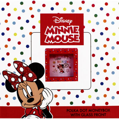 Disney Minnie Mouse Pink Polka Dot Money Box image number 4