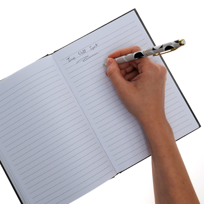 A5 Casebound Black Notebook image number 2