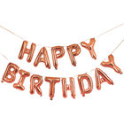Rose Gold Happy Birthday Balloon Garland image number 1